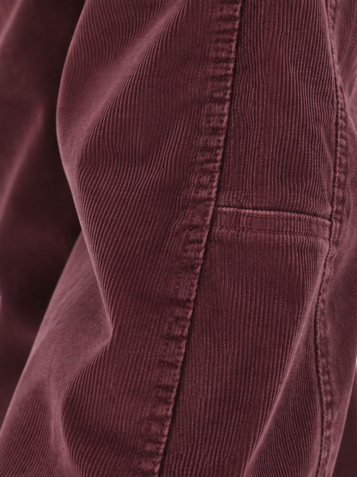 Damen Cordhose Barrel Fit – Raspberry