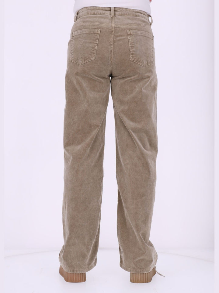 Straight Cordhose Damen – Beige