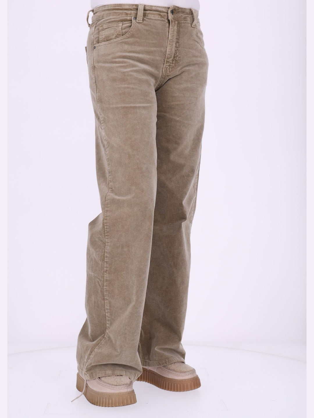 Straight Cordhose Damen – Beige