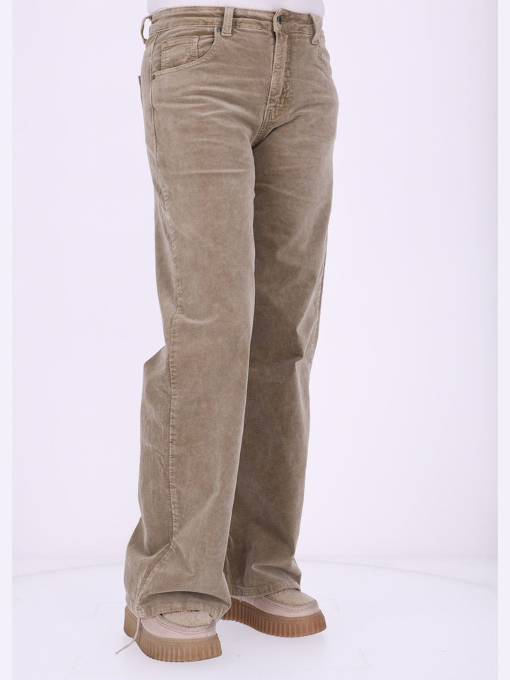Straight Cordhose Damen – Beige