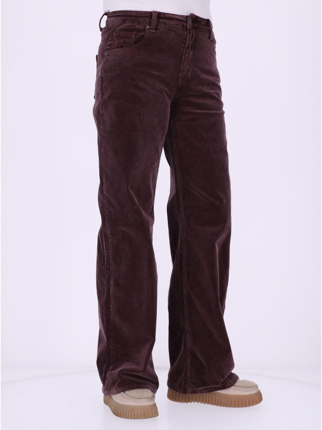 Straight Cordhose Damen – Raspberry