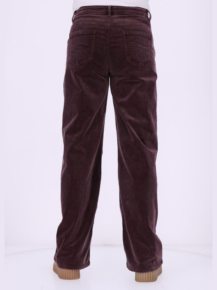 Straight Cordhose Damen – Raspberry