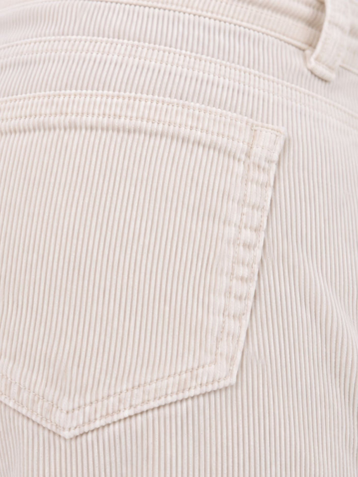 Straight Cordhose Damen – Weiß