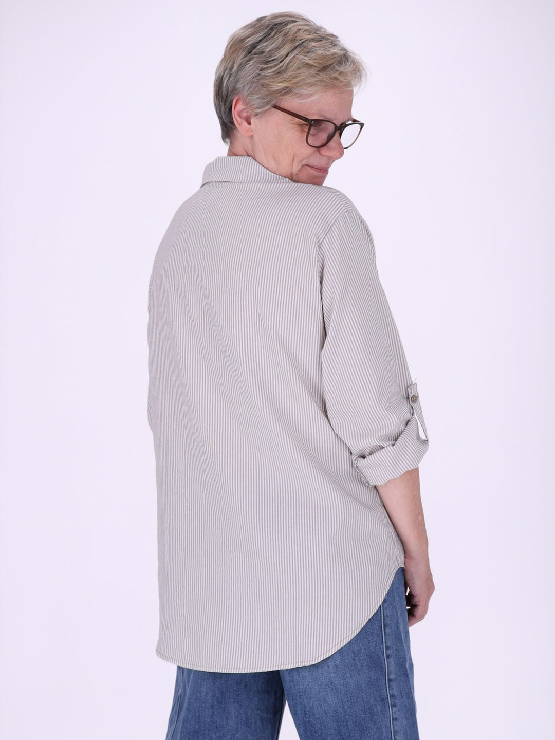 Bluse Damen AOP Streifen