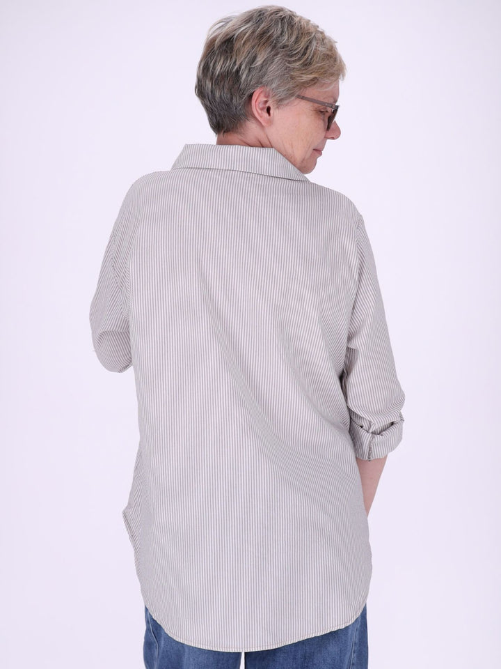 Bluse Damen AOP Streifen