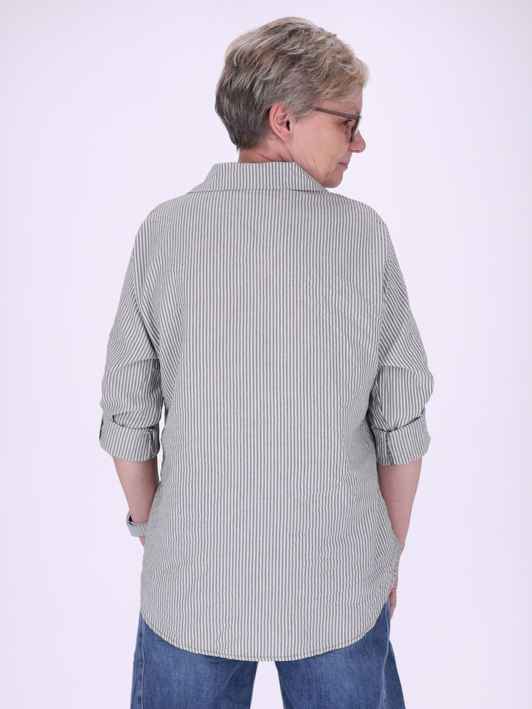Bluse Damen AOP Streifen