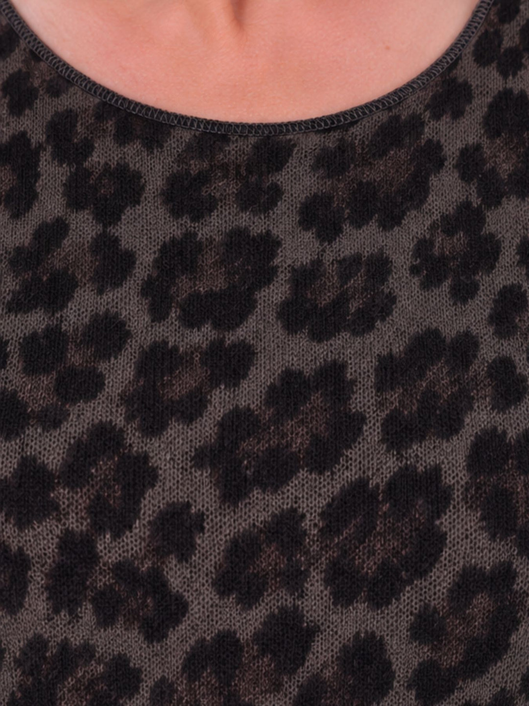 Shirt Damen Feinstrick AOP Leo