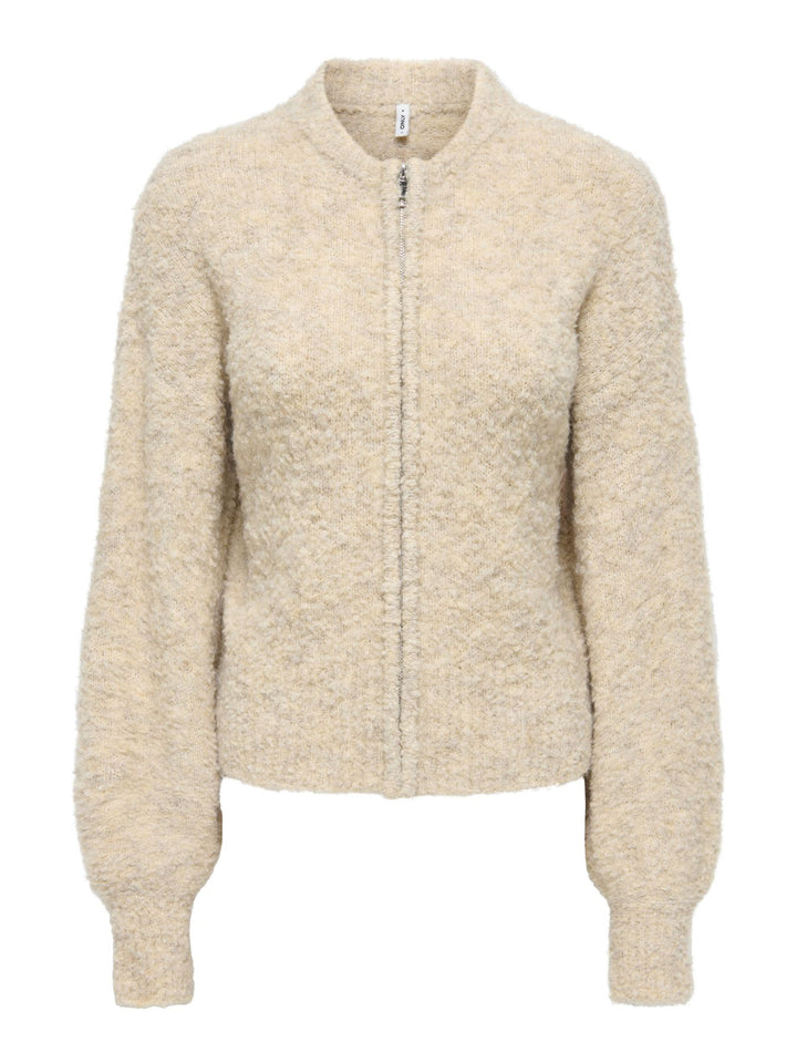 ONLBOUBLE LS O-NECK ZIP CARDIGAN KN