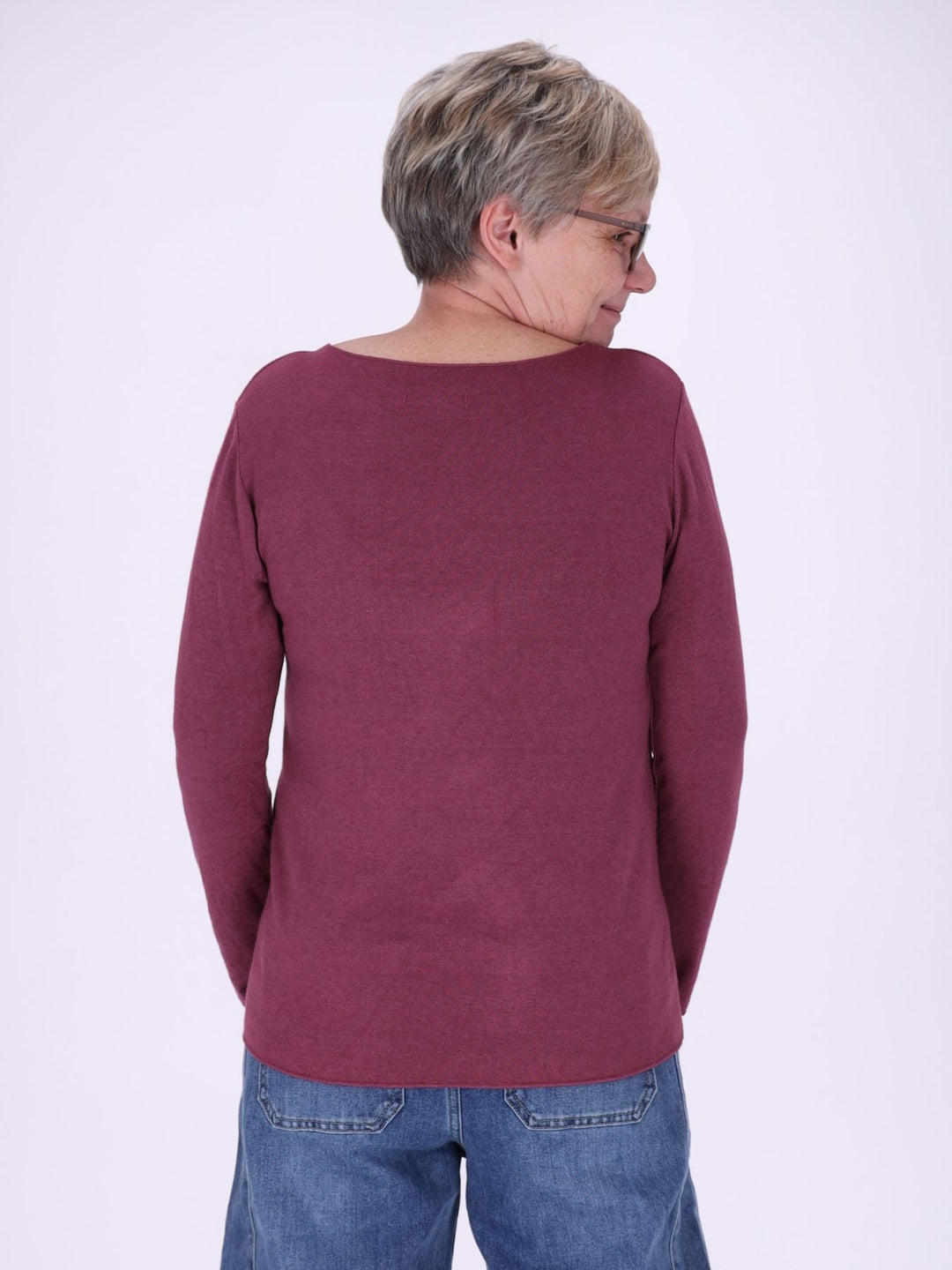Shirt Damen Rundhals Feinstrick