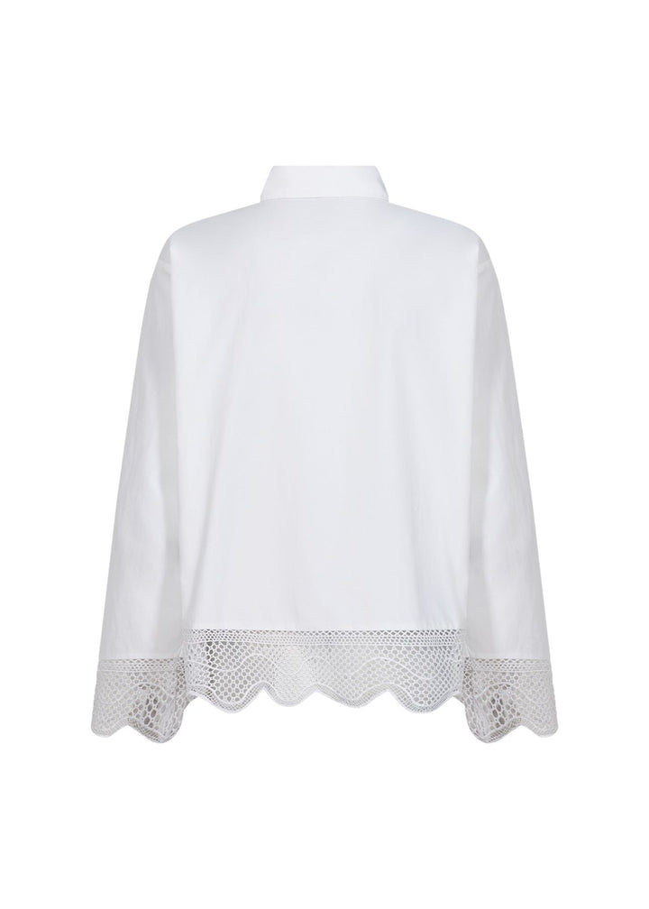 Bluse Damen mit Mesh-Spitze