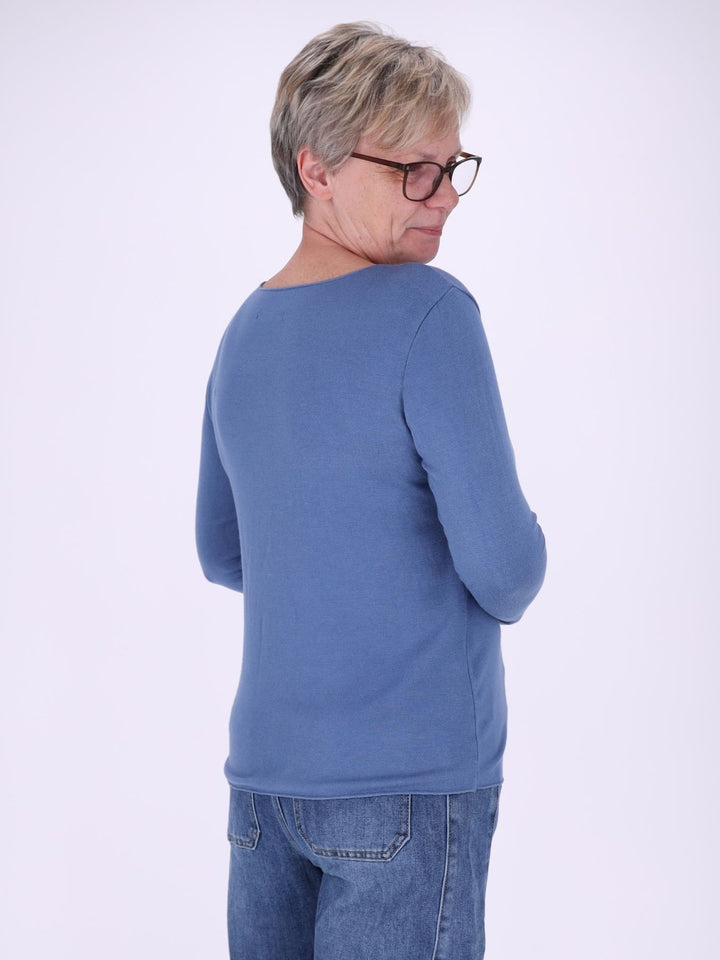 Shirt Damen Rundhals Feinstrick