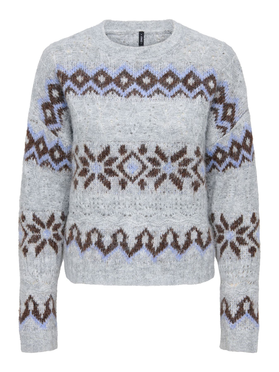 ONLSTOCKHOLM LS FAIR ISLE O-NECK KN