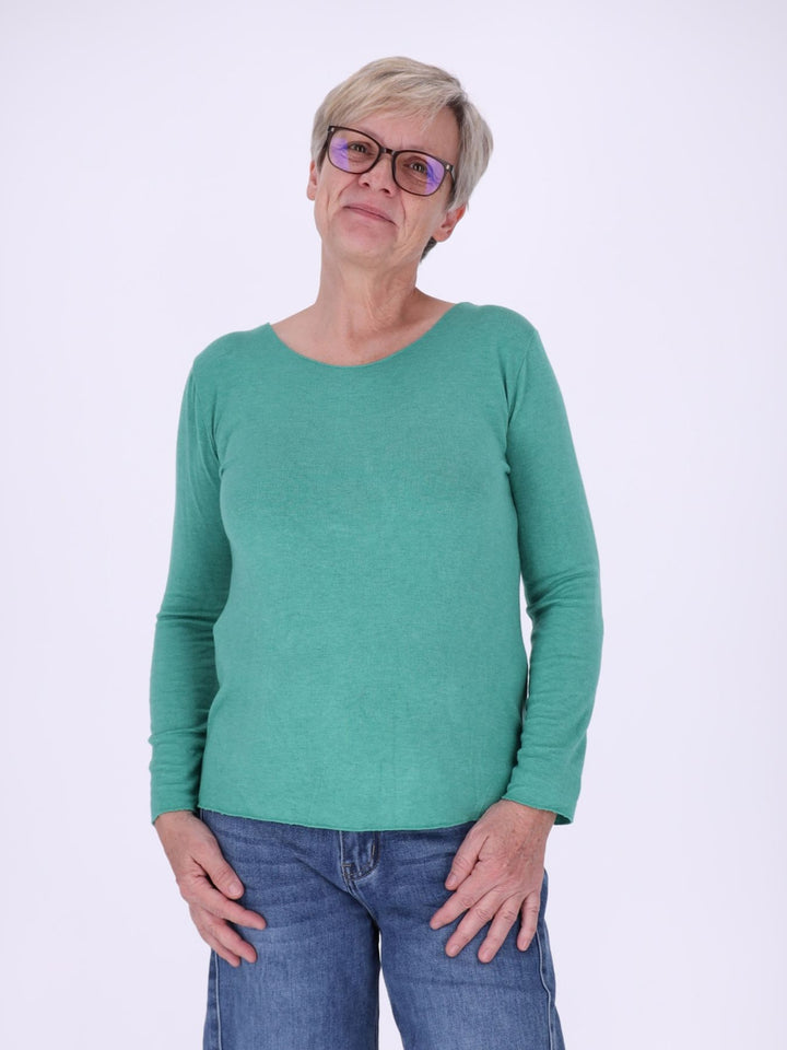 Shirt Damen Rundhals Feinstrick