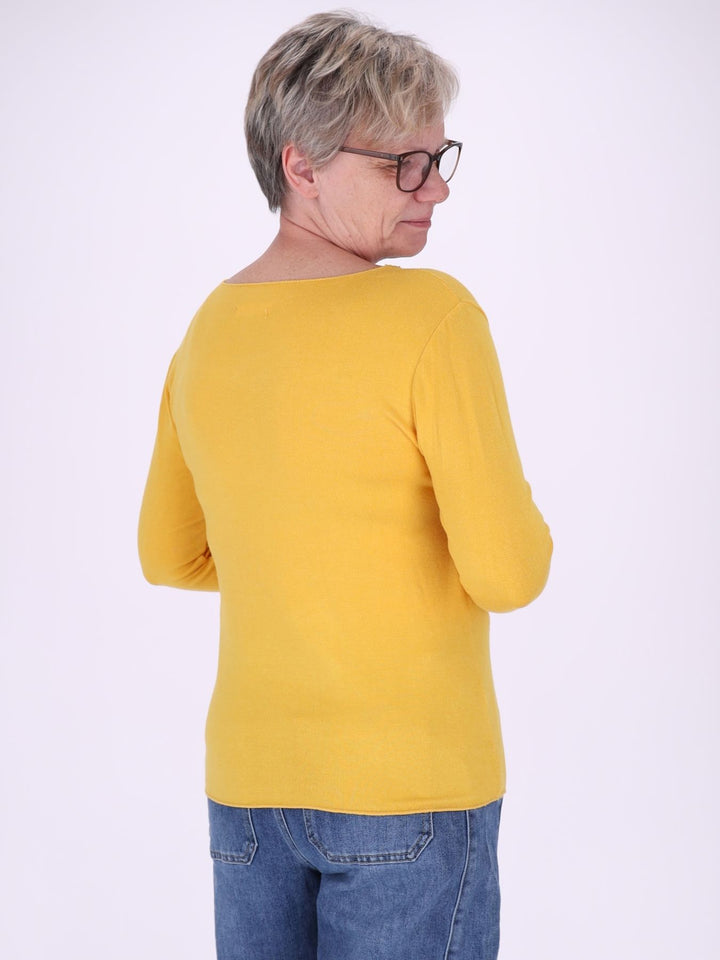 Shirt Damen Rundhals Feinstrick