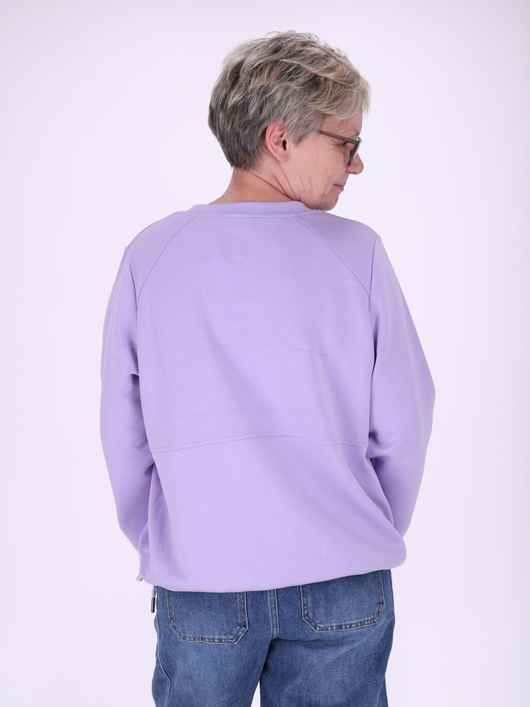 Lila Sweatshirt Damen „Sunshine“ – lässiger Statement-Look