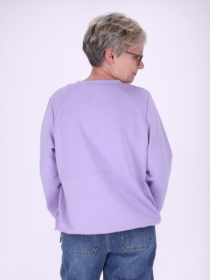 Lila Sweatshirt Damen „Sunshine“ – lässiger Statement-Look