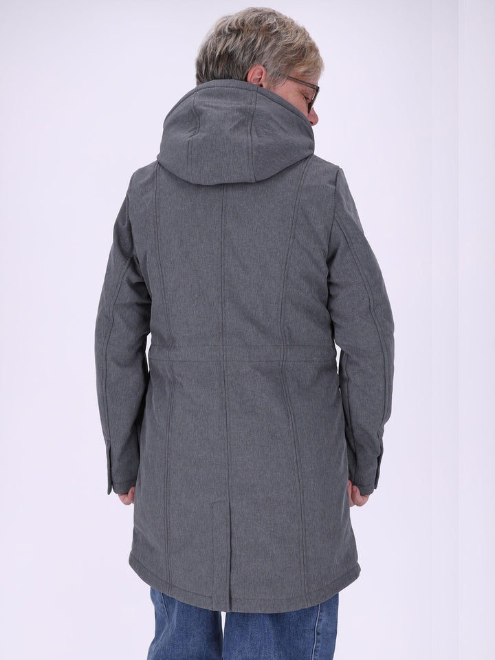 Graue Damen Activewear Softshelljacke – wasserabweisend, windabweisend & atmungsaktiv