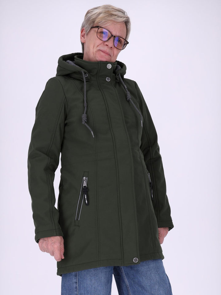 Grüne Damen Activewear Softshelljacke – wasserabweisend, windabweisend & atmungsaktiv