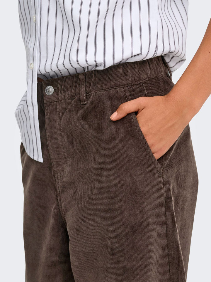 ONLFLORA MW ELA CORD CAROT PANT PNT