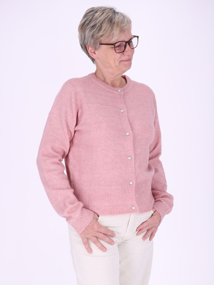 Strickjacke Damen Strassknöpfe