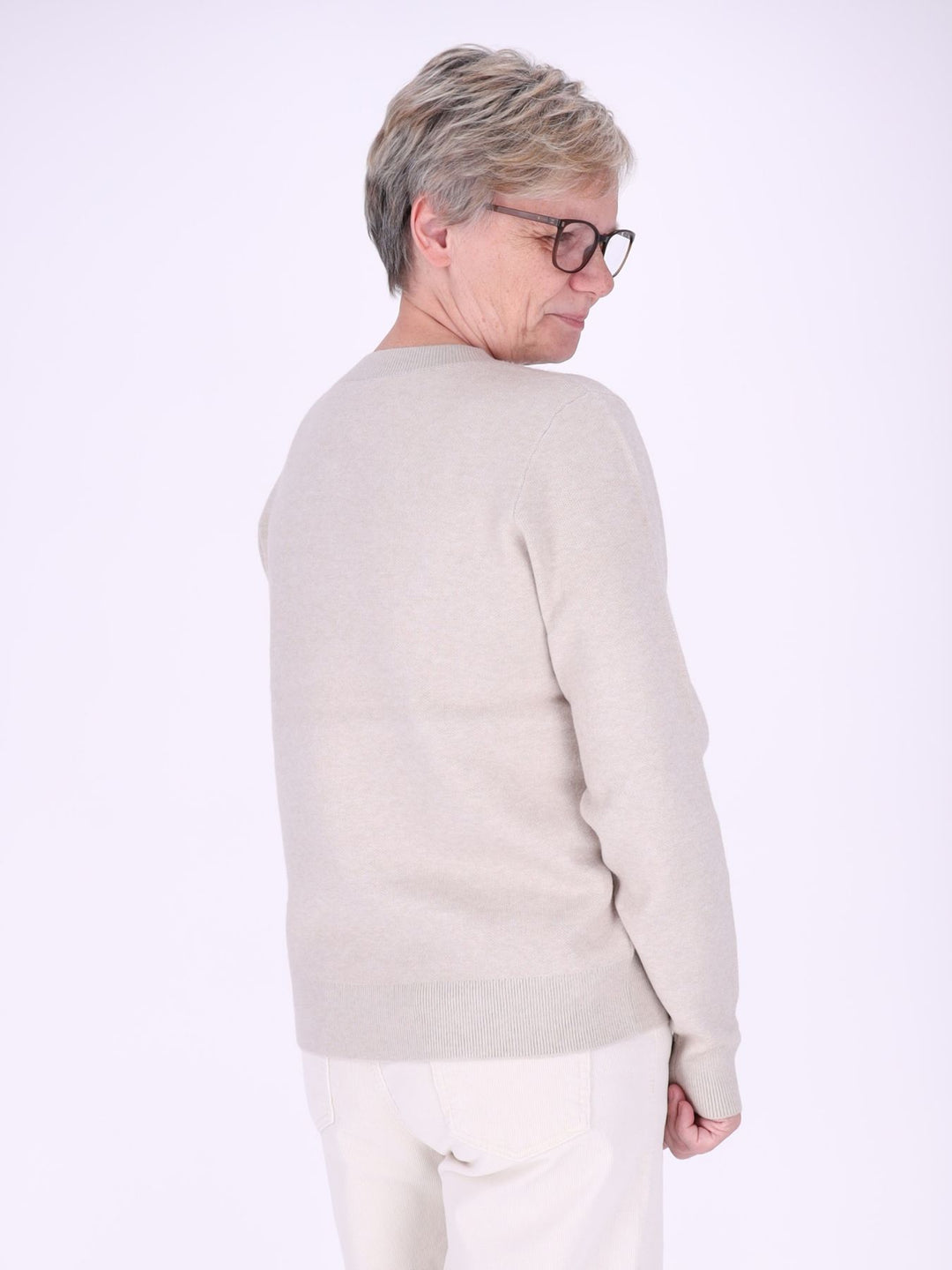 Damen Strickpullover Nadja in Beige – weich, zeitlos & vielseitig kombinierbar