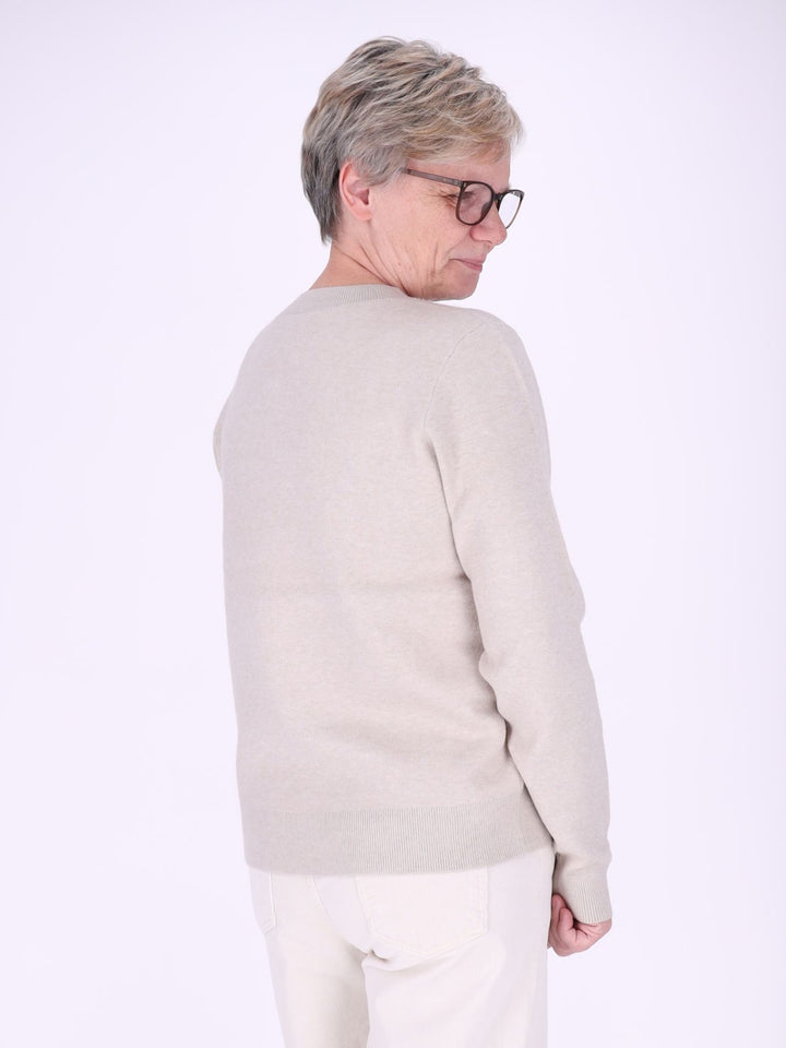 Damen Strickpullover Nadja in Beige – weich, zeitlos & vielseitig kombinierbar