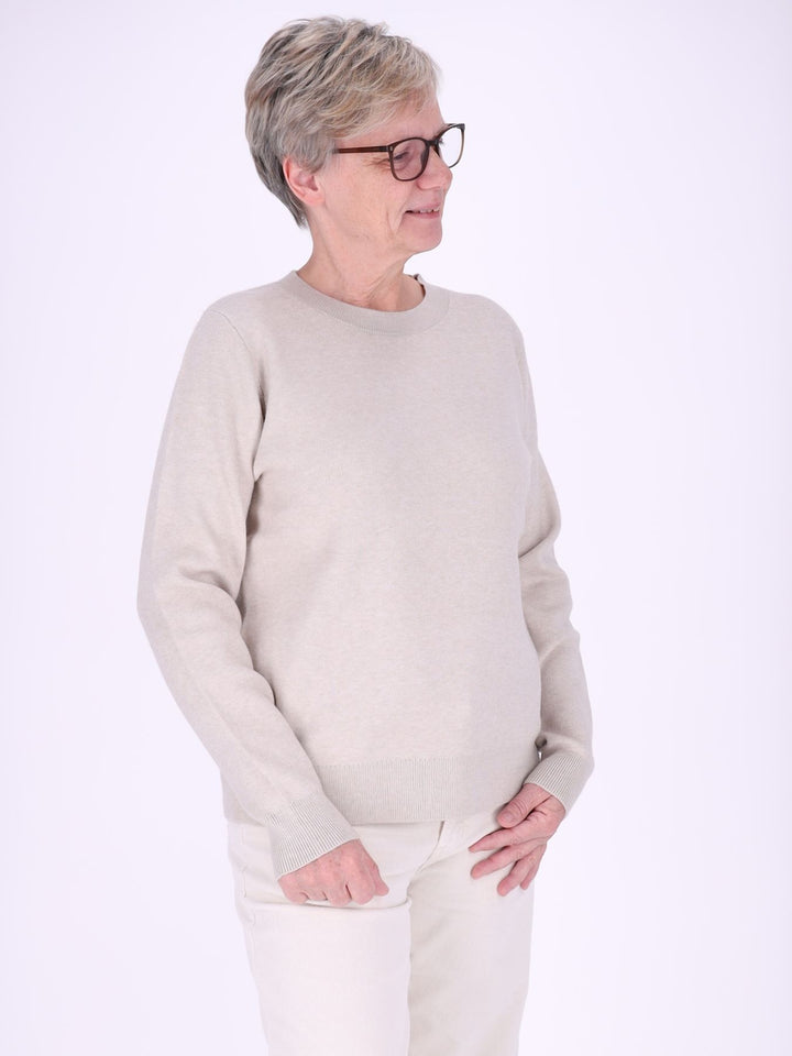 Damen Strickpullover Nadja in Beige – weich, zeitlos & vielseitig kombinierbar