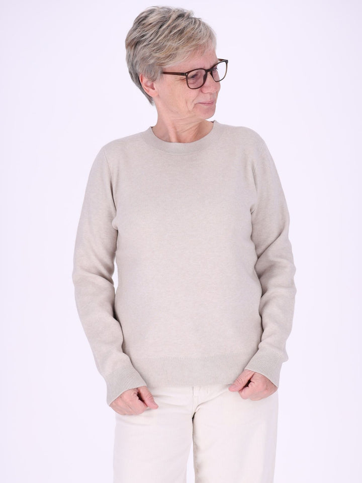 Damen Strickpullover Nadja in Beige – weich, zeitlos & vielseitig kombinierbar