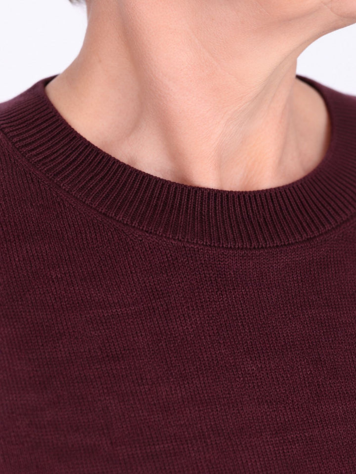 Damen Strickpullover Nadja in Rot – weich, elegant & vielseitig kombinierbar