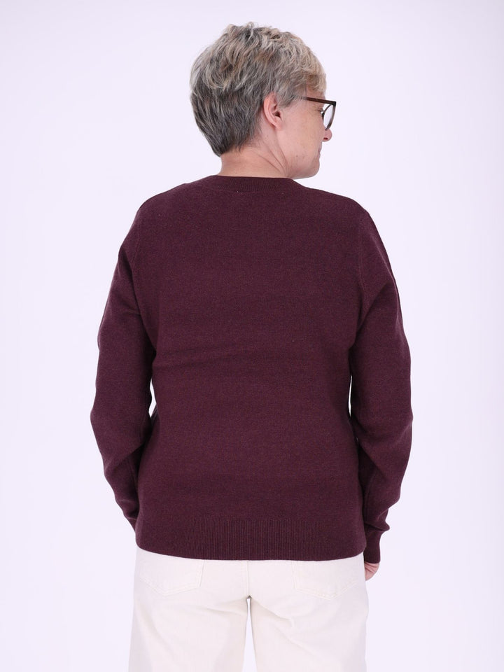 Damen Strickpullover Nadja in Rot – weich, elegant & vielseitig kombinierbar