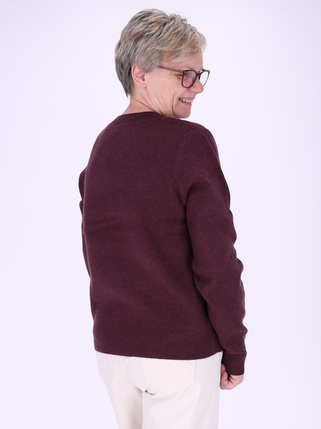 Damen Strickpullover Nadja in Rot – weich, elegant & vielseitig kombinierbar