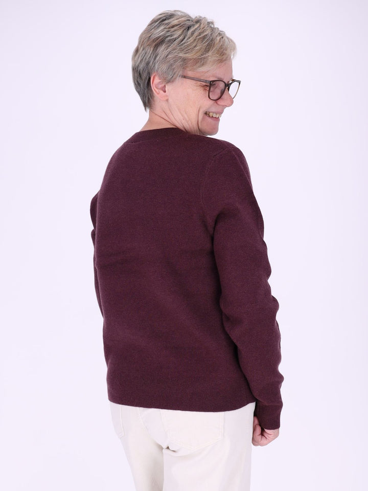 Damen Strickpullover Nadja in Rot – weich, elegant & vielseitig kombinierbar