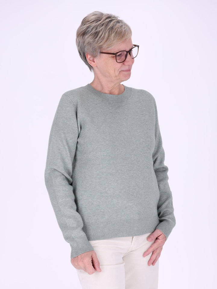 Damen Strickpullover Nadja in Laurel Wreath Grün – weich, zeitlos & elegant