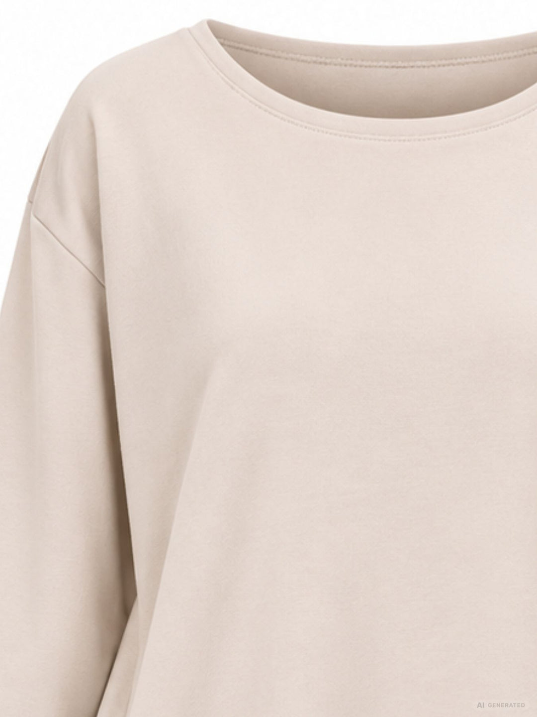 Beiges Damen Kleid mit Seitentaschen – lässig, bequem & modern