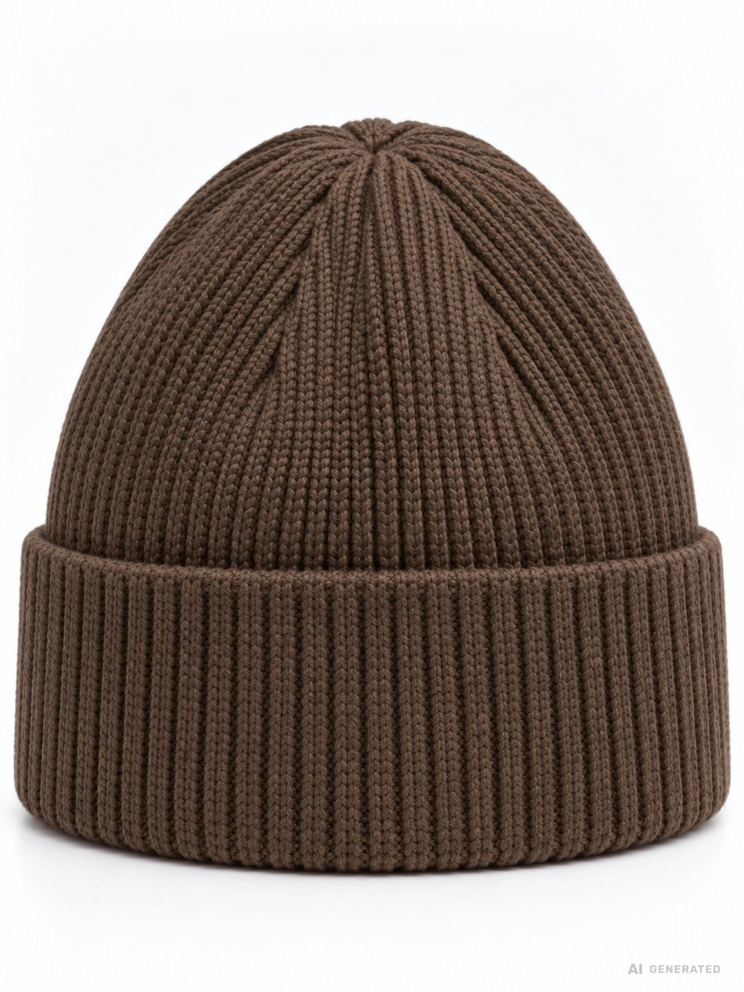 Strickmütze Damen mit Herz Ton-in-Ton – Coffee