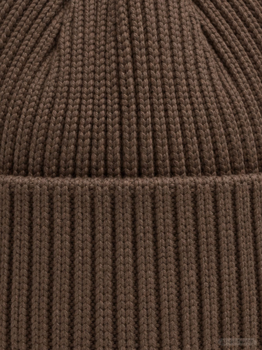 Strickmütze Damen mit Herz Ton-in-Ton – Coffee