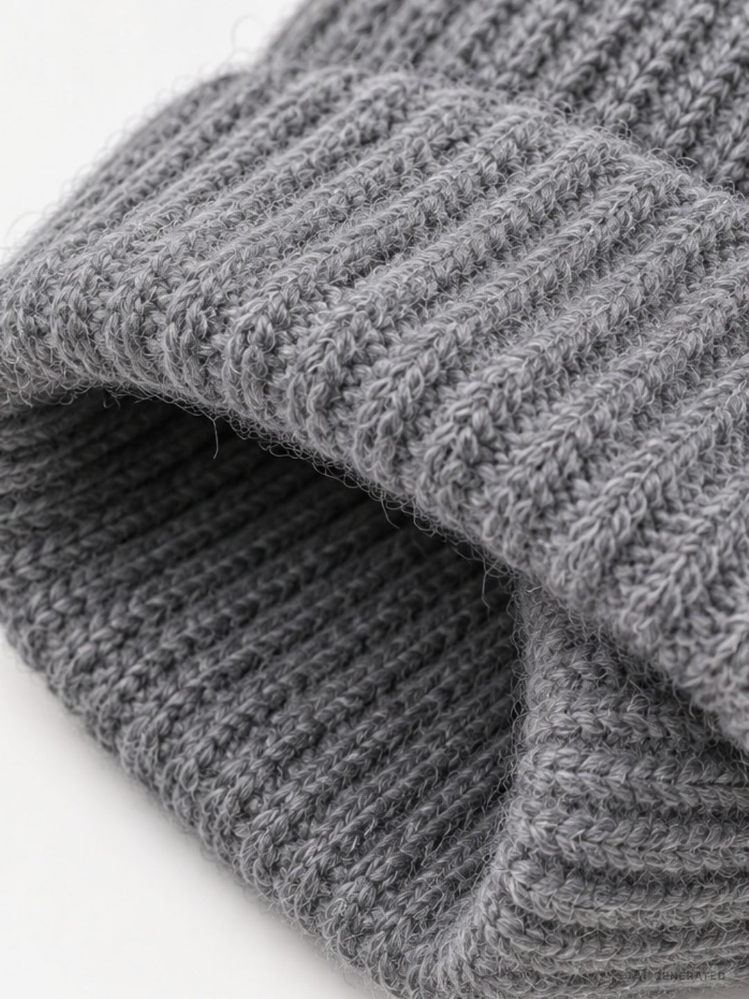 Damen Strickmütze Grau mit pinkem Herz – Kuschelig, modern & liebevoll