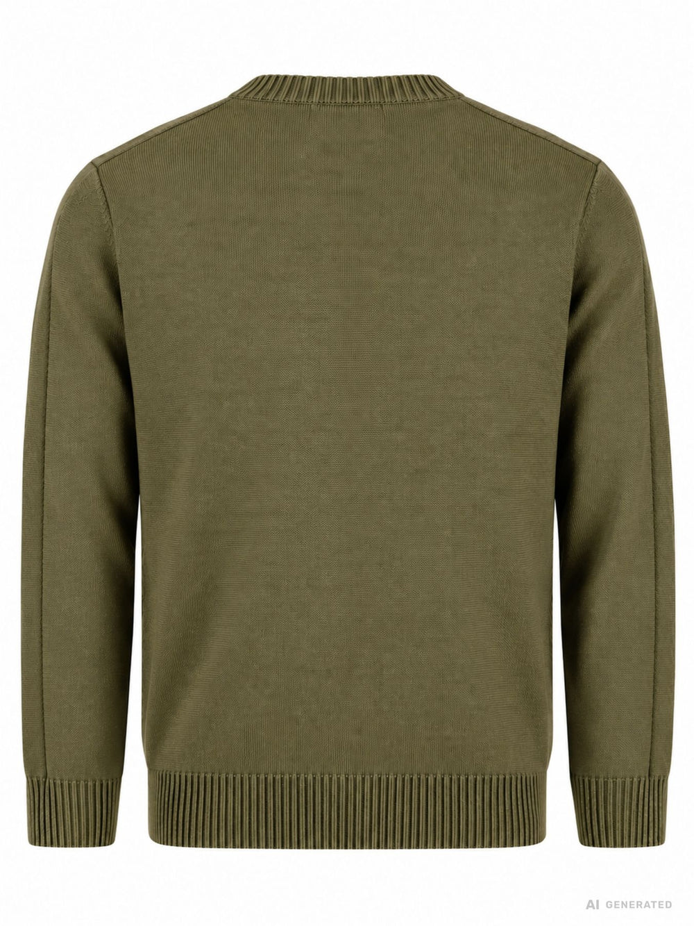 Strickpulli Herren Rippbündchen angetäuschte Brusttasche