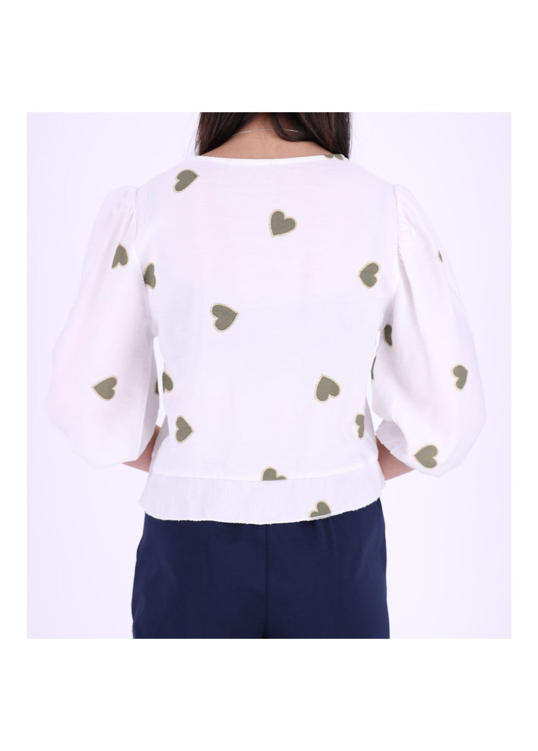 Splash of Color Damen Shirt kurz Raffung