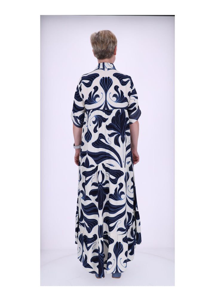 Splash of Color Blusenkleid Maxi Print
