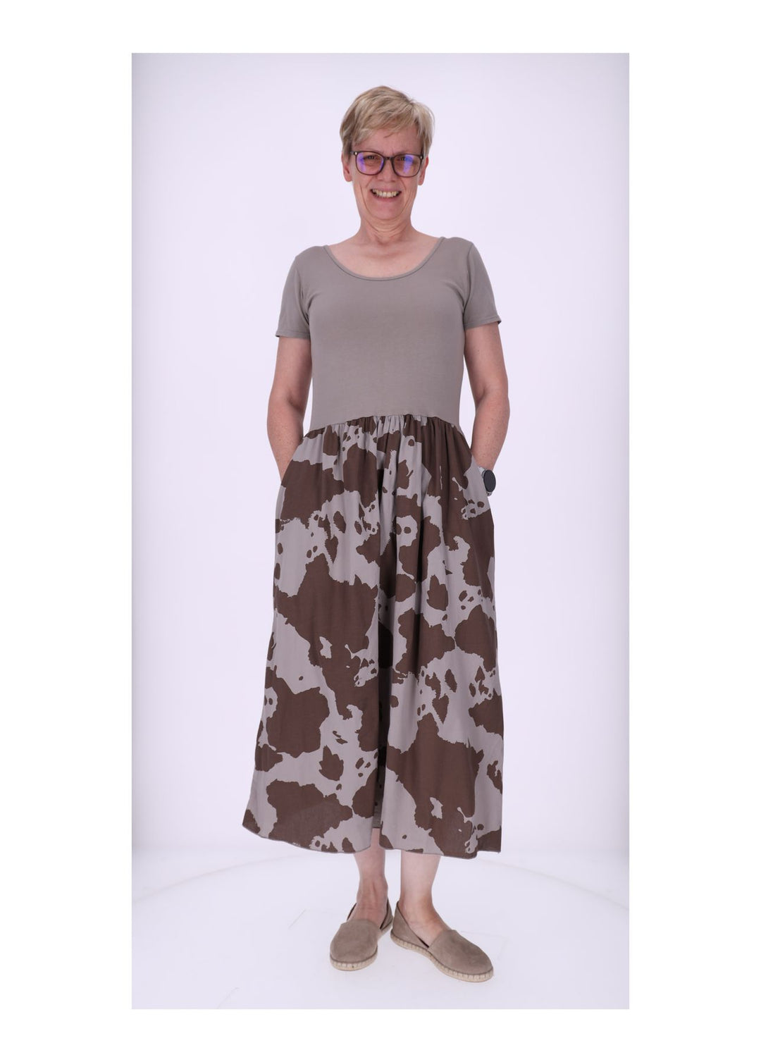 Splash of Color Maxikleid Kuhprint
