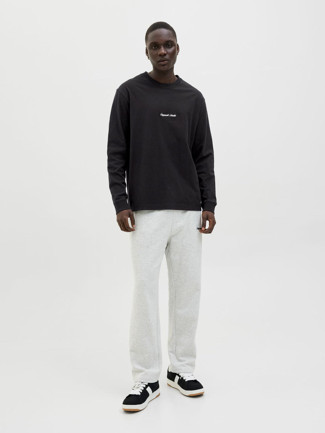 Herren JORNORREBRO EMB TEE LS CREW NECK