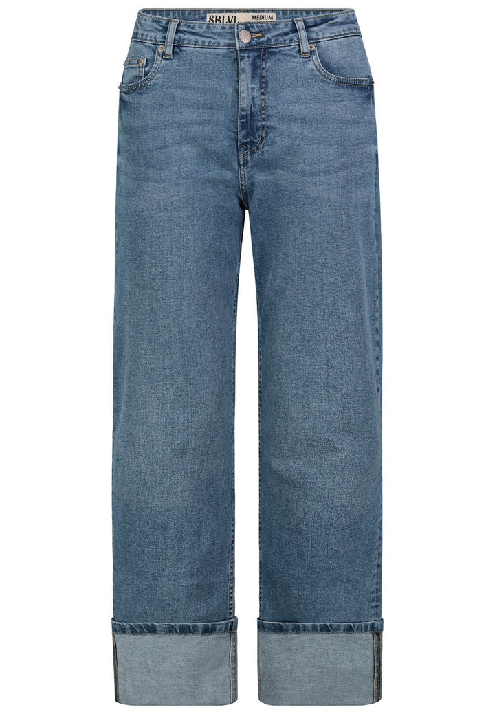 DOB Jeans Hose gerades weites Bein