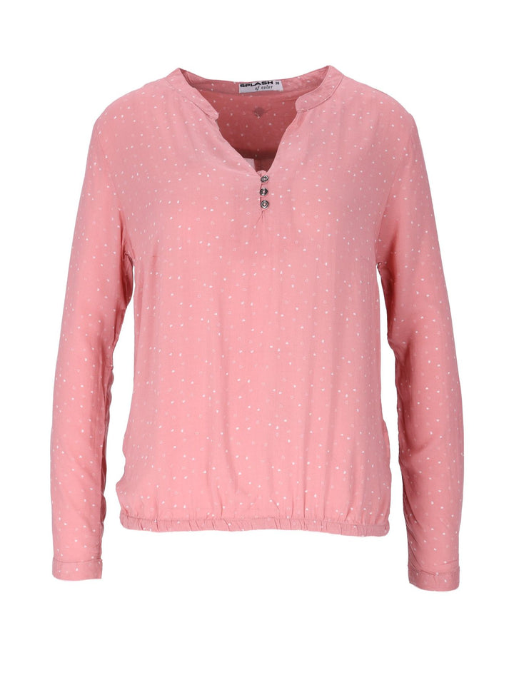 Splash of Color Damen Bluse Herzen