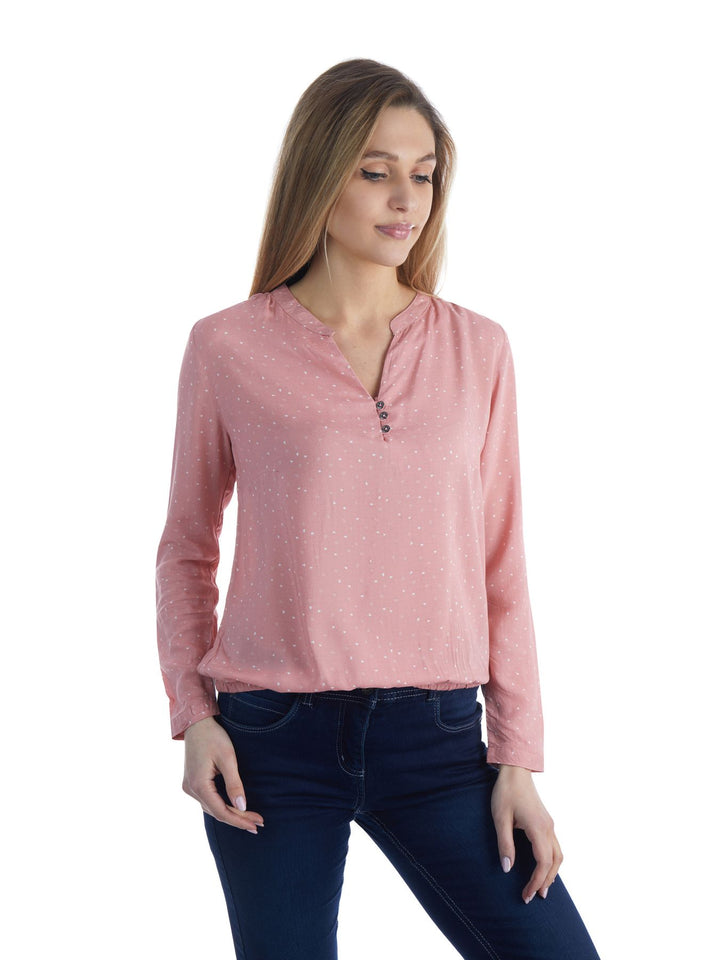 Splash of Color Damen Bluse Herzen