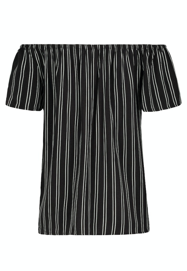 Authentic Style Bluse Carmenausschnitt